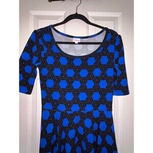 Lularoe blue Nicole dress size small